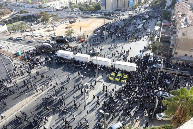 מחאת חרדים בירושלים