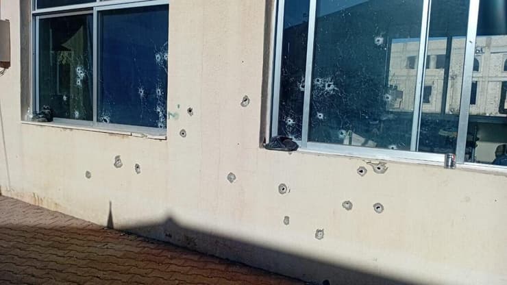 מבנה ש צה"ל פעל בו הלילה בכפר בלידא בדרום לבנון בו נהרג עובד העירייה