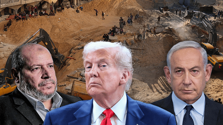 נשיא ארצות הברית דונלד טראמפ חיפושים עזה