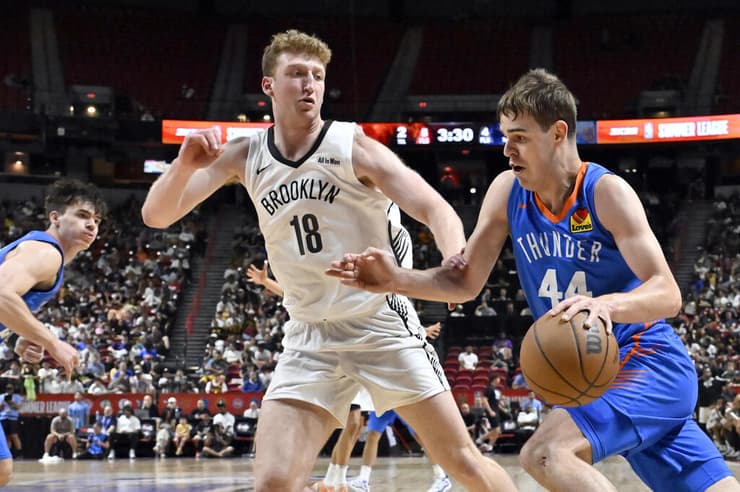 טופיץ' מול דני וולף בליגת הקיץ (צילום: AP Photo/David Becker) טופיץ'