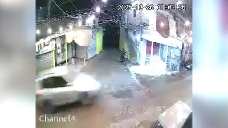 מתוך התיעוד: נורה למוות - ומתנגש בחזית המבנה תיעוד הריגתו בירי של איליו אבו חנא, צעיר לבנוני ש כנס ב עות למחנה הפליטים הפלסטיני שתילה דרומית לביירות בלבנון