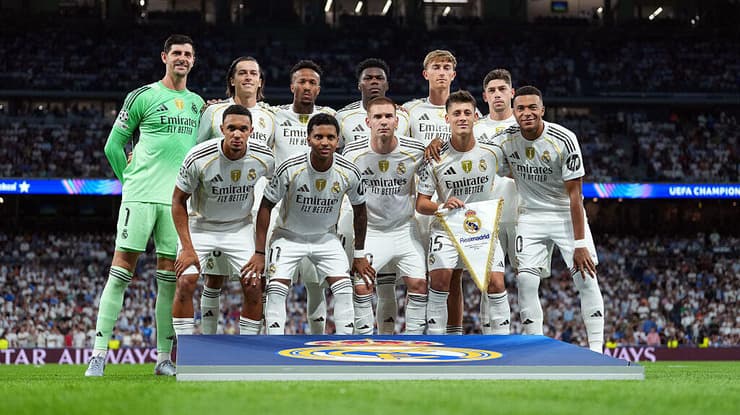 קבוצת הכדורגל בעלת השווי הגבוה ביותר. שחקני ריאל מדריד (צילום: Mateo Villalba Sanchez/Getty Images) ריאל מדריד