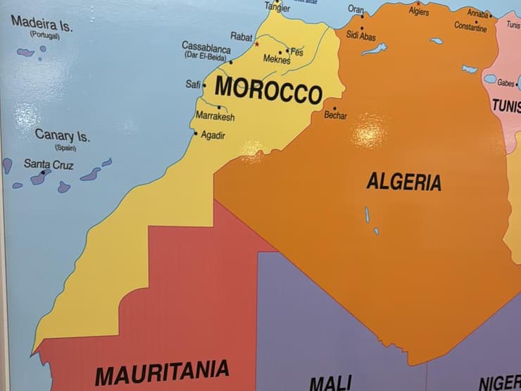 המפה הישראלית המתוקנת אחרי הסערה שהתעוררה המפה המתוקנת במשרד החוץ