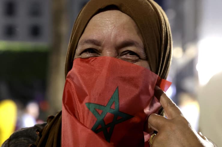 צילום: Abdel Majid BZIOUAT / AFP מרוקו חגיגה חגיגות החלטה ב מועצת הביטחון האו"ם או"ם ריבונות סהרה המערבית