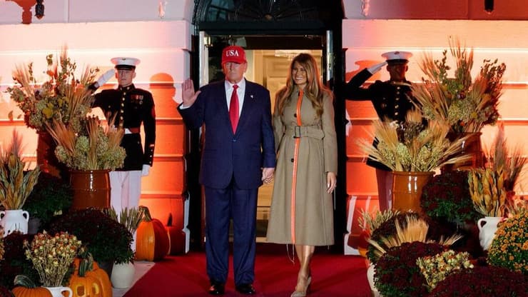 הבית הלבן ליל כל הקדושים האלווין נשיא ארה"ב דונלד טראמפ מלניה