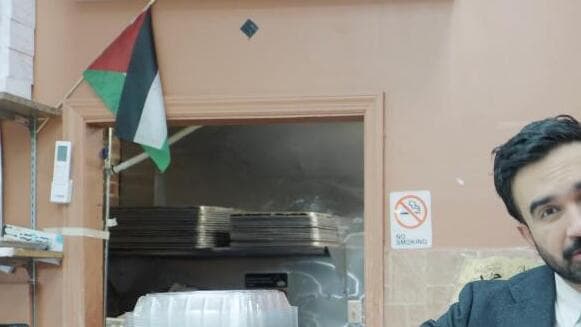 דגל פלסטין, בסרטון של ממדאני דגל פלסטין בסרטון של המועמד לראשות העיר ניו יורק זוהראן ממדאני