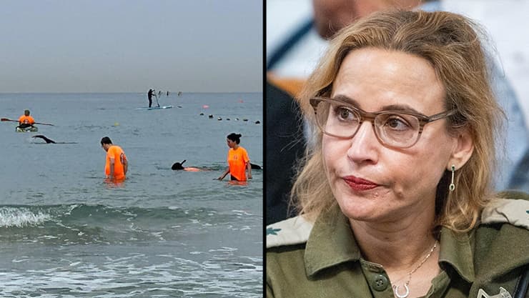 חיפושים בים אחר הסמארטפון של הפצ"רית לשעבר (צילום: שלו שלום) חיפושים בים