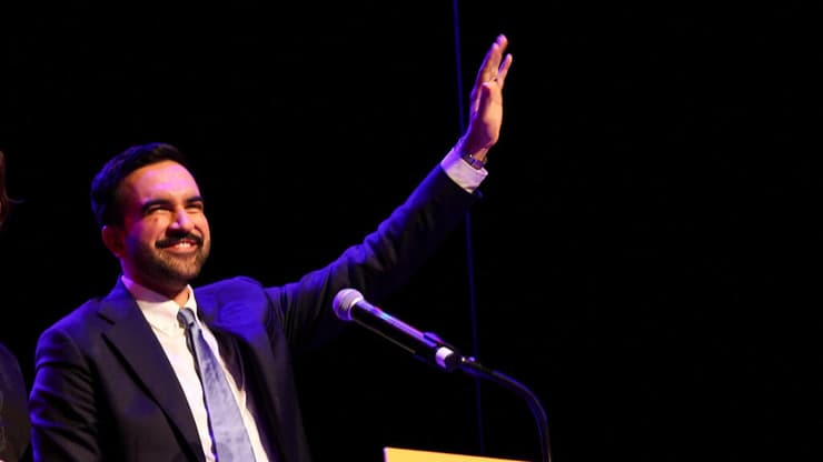 ראמה דוואג'י וזוהרן ממדאני לאחר הניצחון בבחירות לראשות העיר ניו יורק, 2025