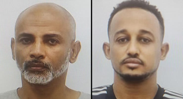 הנאשמים נאגושה (מימין) וארפיינו