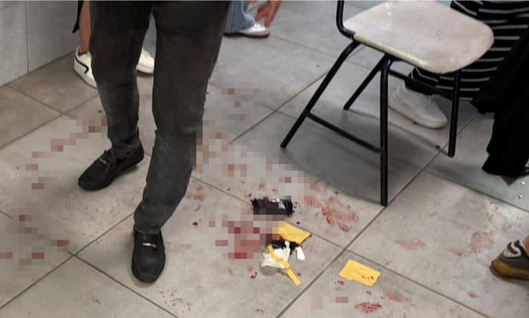 זירת הדקירה בבית ספר באשדוד