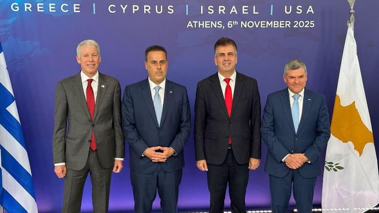 שר האנרגיה אלי כהן בפסגה ביוון עם שרי האנרגיה של יוון, קפריסין וארה"ב
