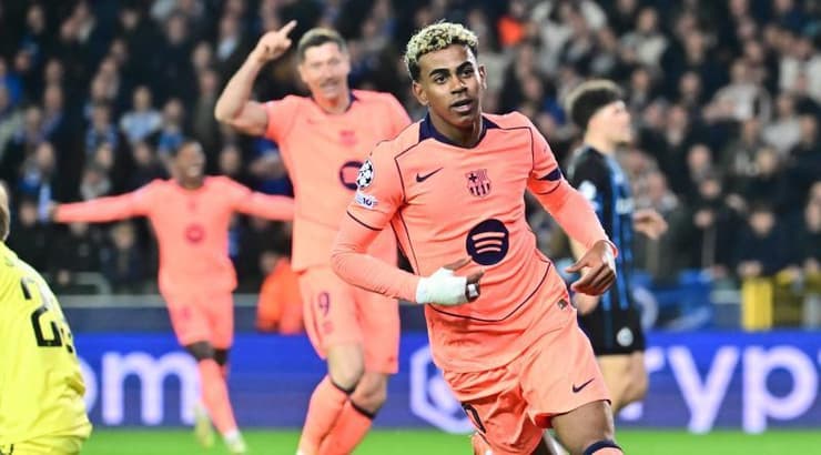 לאמין ימאל רץ לחגוג