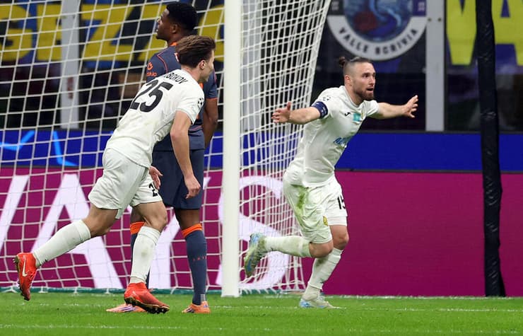 עופרי ארד כובש לשער אינטר במחזור הרביעי בליגת האלופות