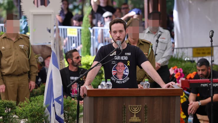 הלווייתו של סרן עומר נאוטרה ז"ל, בבית העלמין בקרית שאול