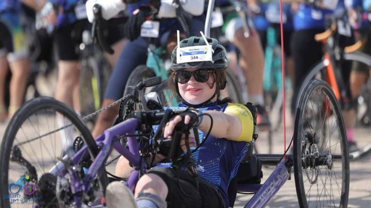 מטי בזמן המסע. "כילדה, לא חלמתי בכלל לעשות ספורט"   