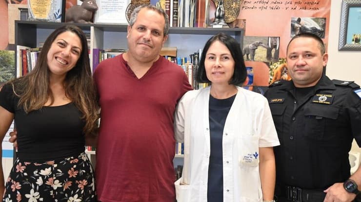 עידן מוצ'ניק ואיוון פופוב בבית החולים