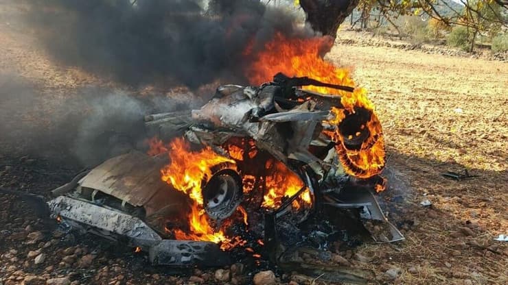 הרכב שהותקף בלבנון