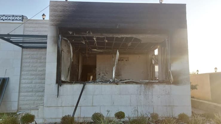 הבית שהוצת  סמוך לאבו פלאח