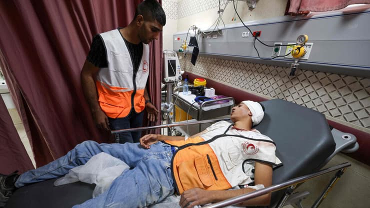 פרמדיק שנפצע מתקיפת מתנחלים ליד שכם