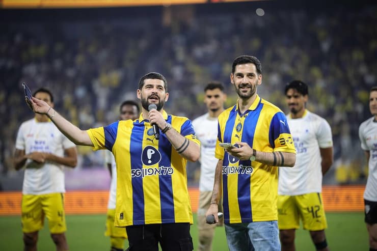 שורדי השבי, האחים גלי וזיו ברמן לפני המשחק של מכבי ת"א נגד בית"ר ירושלים