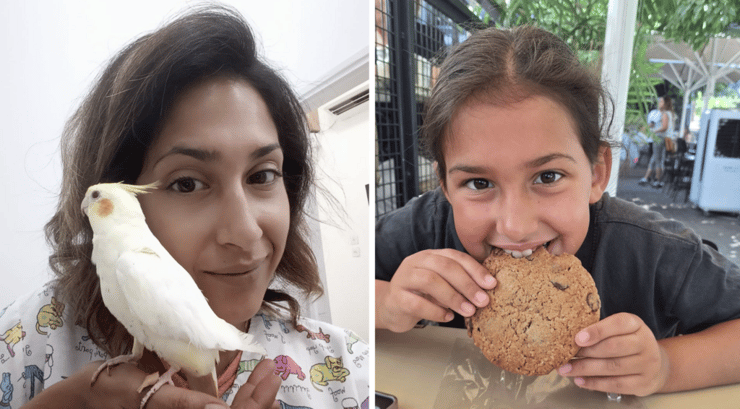 ליאור אטיאס ז״ל (משמאל) ובתה אלמה