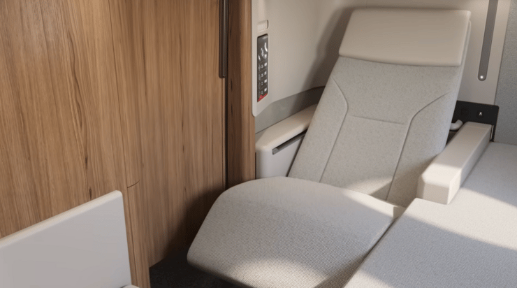 כך ייראה המושב במחלקה הראשונה