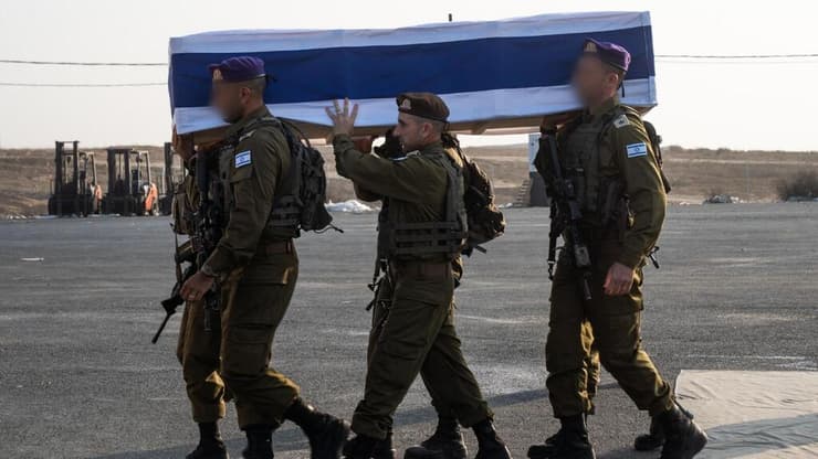 קבלת ארונו של הדר גולדין ז"ל לידי צה"ל