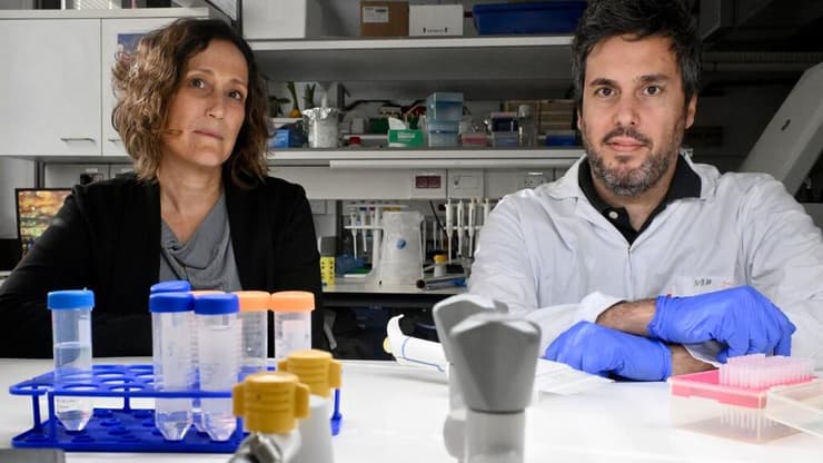 ד"ר נגה רון-הראל והדוקטורנט דוד עזוז