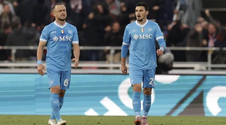 שחקני נאפולי מאוכזבים