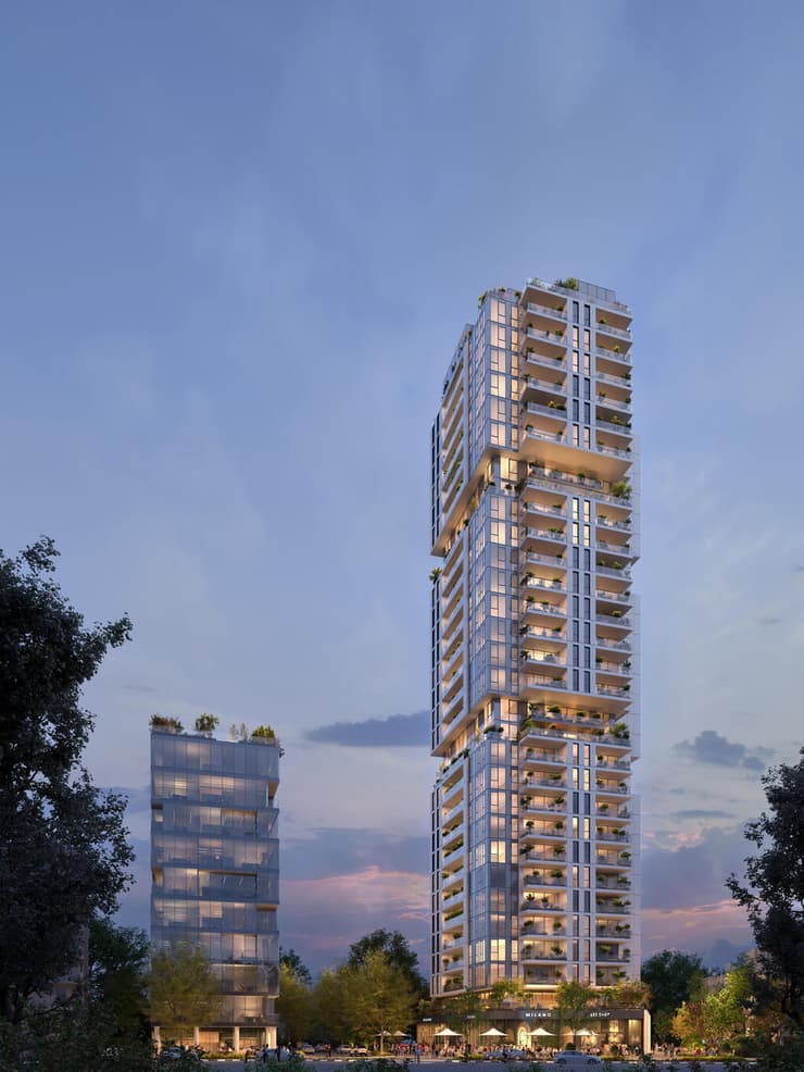 הדמיית מיזם התחדשות עירונית במתחם קוקיס בבת ים