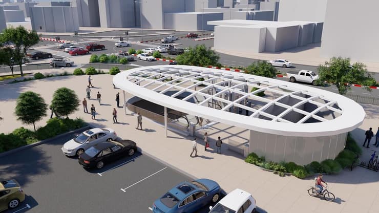 הדמיה של תחנת נס ציונה מרכז