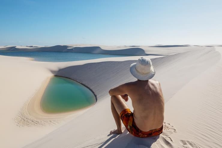 הלגונות במדבר הפארק הלאומי לנסויס מרנהנסס, מדינת מרניאו