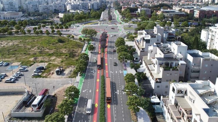 הדמיית הקו החום - מקטע לוי אשכול בראשון לציון