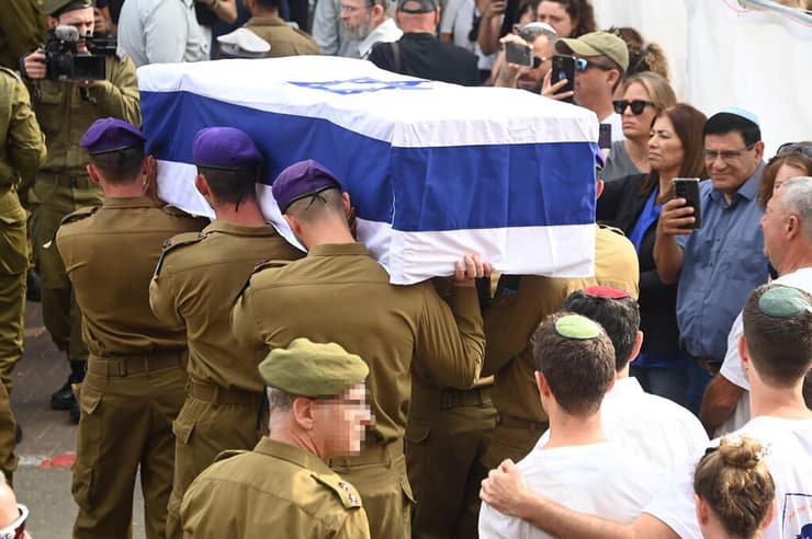 צילום: יאיר שגיא הלוייתו של סגן הדר גולדין ז"ל