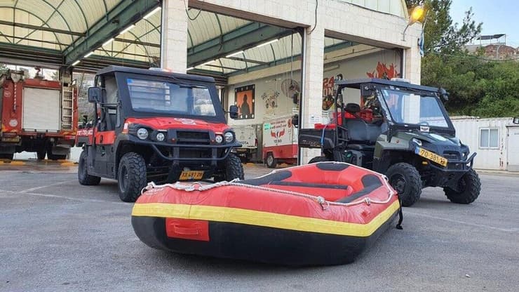 הצפי לסופ"ש - מזג אוויר סוער. בכיבוי והצלה נערכים לחילוצים (צילום: כבאות והצלה לישראל) היערכות לקראת מזג אוויר סוער וחשש לשטפונות בסוף השבוע