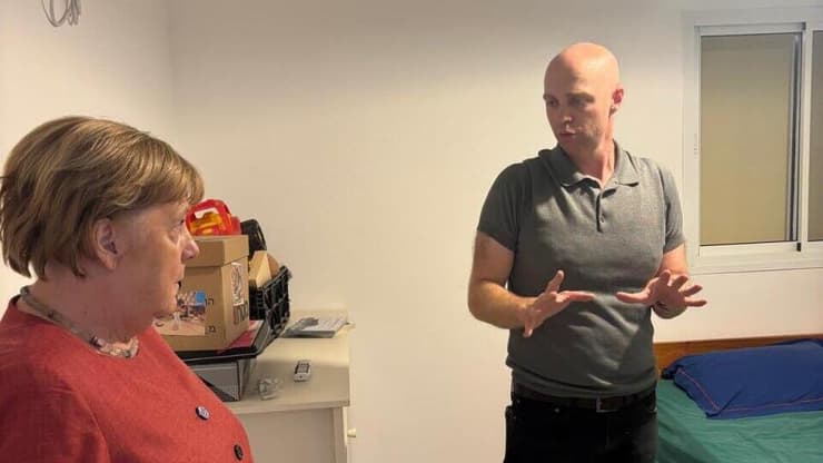 קנצלרית גרמניה לשעבר אנגלה מרקל בביקור בעוטף עזה