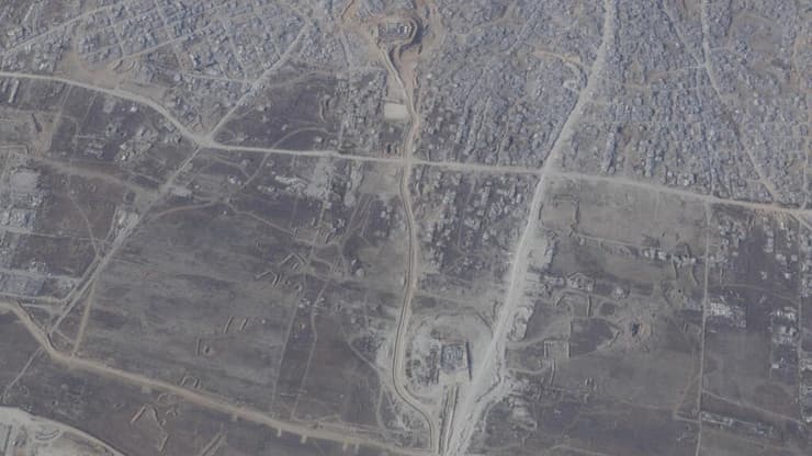 צילומי לוויין ממזרח עזה