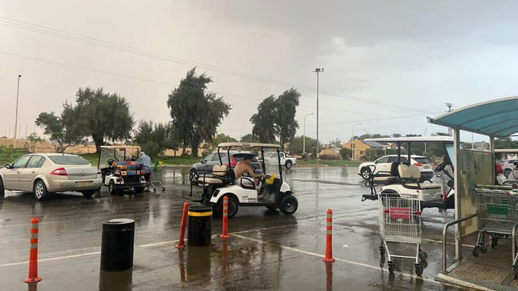 גשם החל לרדת באזור עין יהב