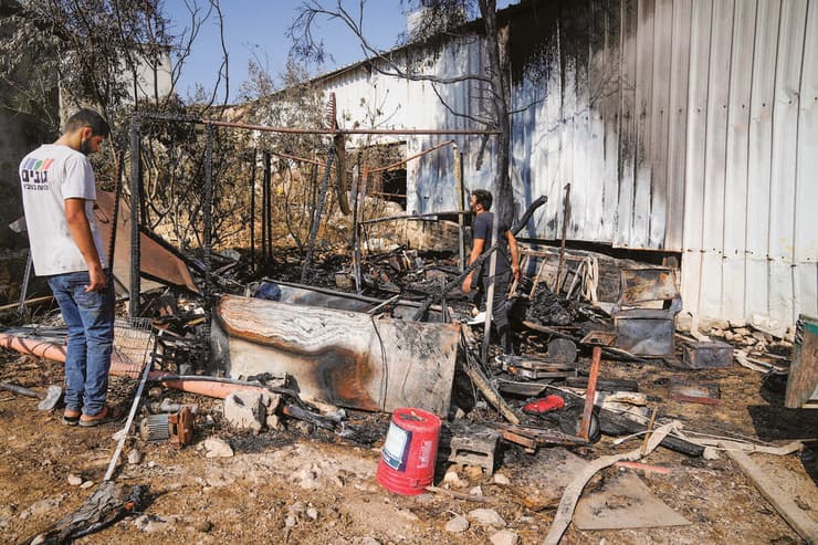הצתה בבית ליד, סמוך לטול כרם