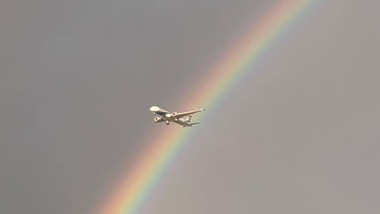 קשת בענן בשמי תל אביב
