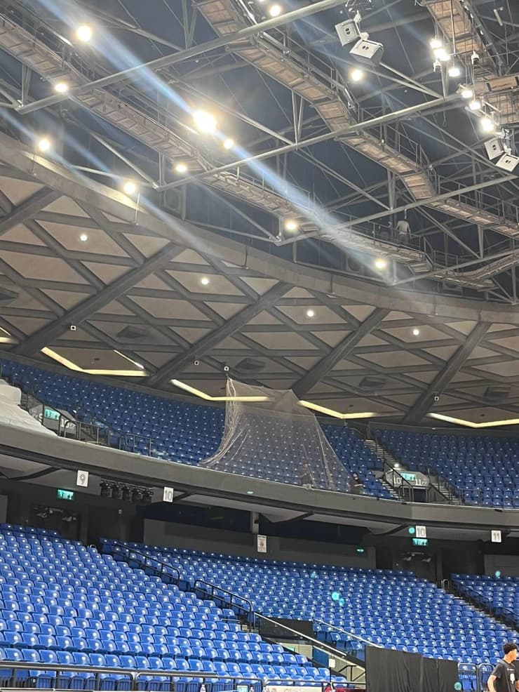 הרשת ביציעי היכל מנורה מבטחים