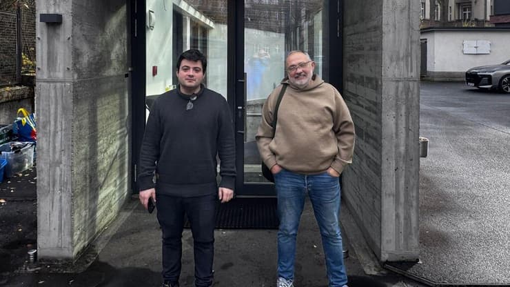 מרט גלמן ויורי חרצ'נקו (צילום: זאב אברהמי) מרט גלמן ויורי חרצ'נקו