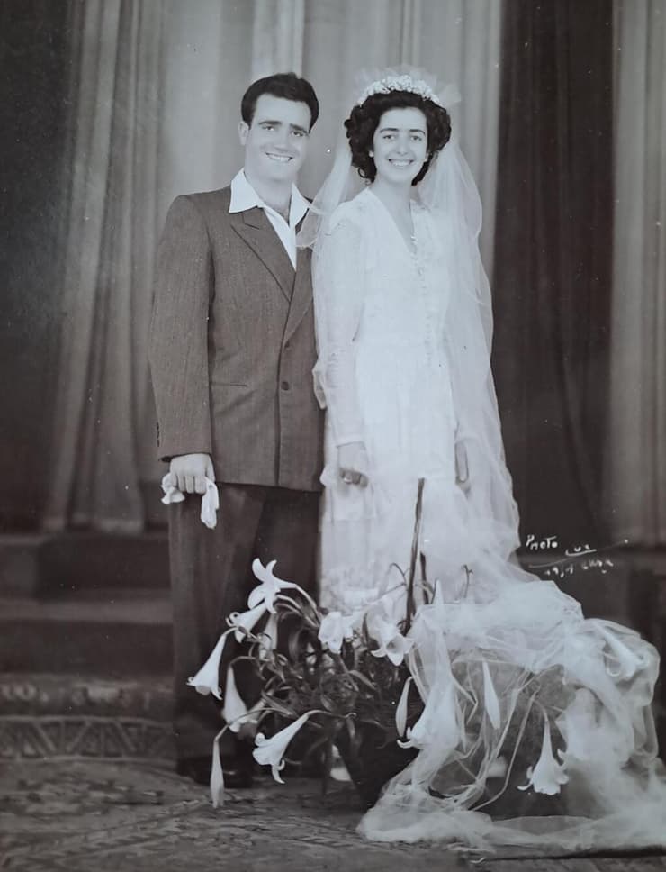 ימימה אביטל ע"ה ביום חתונתה עם אליעזר אביטל ע"ה