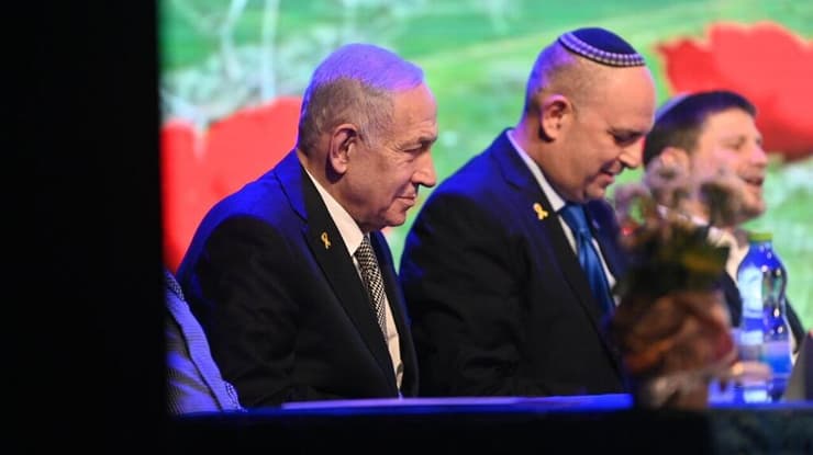 יריית הפתיחה של מערכת בחירות? נתניהו בלוד (צילום: יאיר שגיא ) רה"מ בנימין נתניהו בטקס הרחבת הסכם הגג השני של העיר לוד