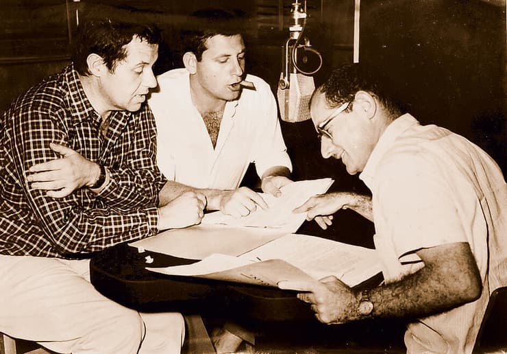 חיים חפר, אורי זוהר ודן בן אמוץ | צילום רפרודוקציה: יובל חן yk14582370