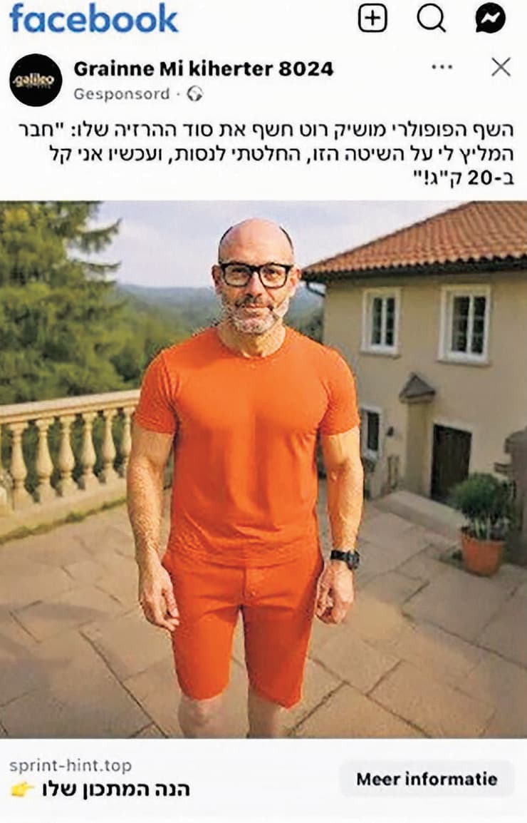 פרסומת הפייק לכדורי הרזיה (צילום: רשתות חברתיות) פרסומת הפייק לכדורי הרזיה