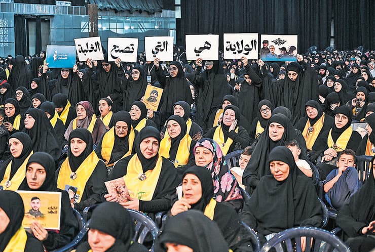 עצרת של חיזבאללה (צילום: NurPhoto/Fadel Itani/AFP) עצרת של חיזבאללה