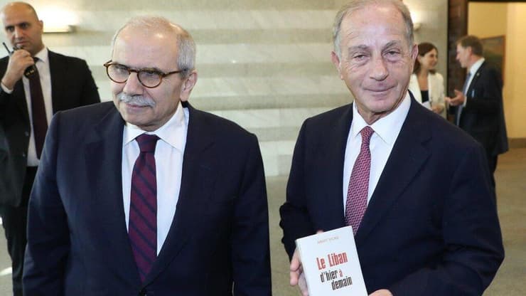 פגישתם של ראש הממשלה נואף סלאם  ושגריר ארה"ב החדש מייקל עיסא