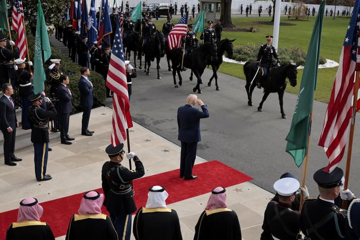 צילום: Chip Somodevilla/Getty Images טראמפ ובן סלמאן