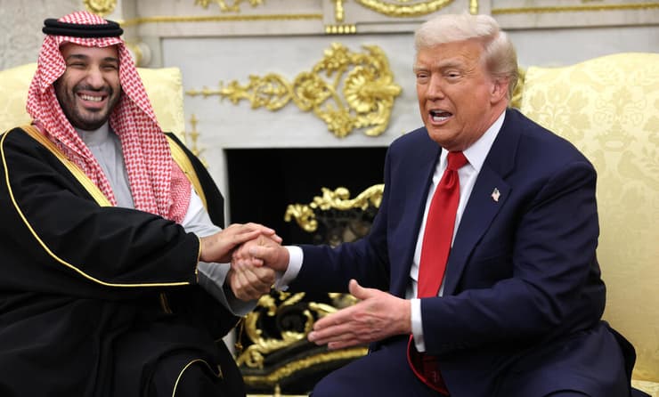 טראמפ ובן סלמאן בנובמבר אשתקד (צילום: Win McNamee/Getty Images) טראמפ ובן סלמאן